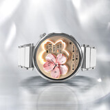 华为（HUAWEI）【女神新品】华为手表原装WATCH GT5智能运动蓝牙通话电话女士新款腕表送女友七夕情人节生日礼物 女神高定【41mm银色表盘】+陶瓷银色表带