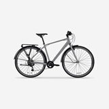 迪卡侬长途旅行车公路车自行车LD500铝合金变速骑行自行车 灰色M(1.65米~1.74米)