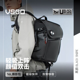 VSGO微高黑鹞摄影包16L双肩微单反相机包镜头数码笔记本收纳包多功能城市通勤防盗背包