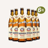 艾丁格德国进口 德国啤酒小麦黑啤酒/白啤/无醇啤酒 精酿啤酒瓶装整箱 艾丁格白啤 500mL 6瓶 组合装