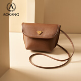 奥康（Aokang）包包女包托特单肩包经典复古斜挎包手提包生日新年礼物送女友 BG703648-焦糖棕