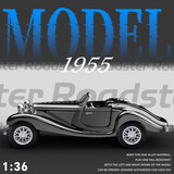 萌趣多恐龙车弹射车大众甲壳虫合金车小汽车模型仿真摆件儿童玩具车男孩 1:24 敞篷车合金模型【1只】