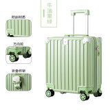 冠佰嘉2025新款旅行箱小型行李箱女多功能18寸迷你登机拉杆箱密码箱男士 140款拉链牛油果绿 18英寸