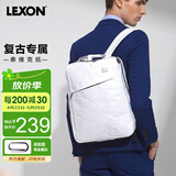 乐上（LEXON）双肩包14英寸笔记本电脑包书包泰维克纸环保旅行包时尚背包白色