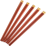 【准新品】京东京造 福满家红檀木筷子家用实木筷 高端木制筷子10双+2双儿童筷套装  