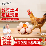杨博士皖南散养土鸡鸡蛋组合 净重2.2斤 未打鸣小公鸡源头直发包邮