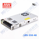 明纬（MEANWELL）LRS-350开关电源替代NES 直流DC稳压变压器监控(350W左右) LRS-350-48  48V7.3A输出 无配件