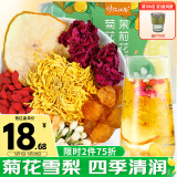 忆江南养生茶菊花雪梨花颜茶60g水果茶玫瑰茉莉金丝皇菊花茶菠萝下午茶