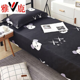 雅鹿 ins风学生床单单件 单人大学宿舍寝室上下铺被单双人居家床罩套 潮牌熊BFS 120cm*230cm 单床单【宿舍上下铺】