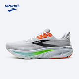 布鲁克斯（BROOKS）男子Ghost 17幽灵缓震跑鞋 灰白色/陶木粉橙/壁虎绿  44.5 