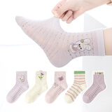 六指鼠洞洞儿童袜子女童春夏季女宝宝大网眼中大童女孩学生小孩中筒棉袜