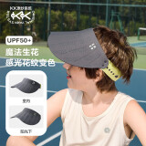 kocotreekk树儿童防晒帽遮阳男女童360°软帽防紫外线空顶帽运动 岩石灰 L