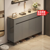 第一森林鞋柜2024新款门口家用轻奢大容量收纳柜玄关楼道阳台储物柜鞋架 【店长推荐主图款】天空灰120CM 组装(自行安装)