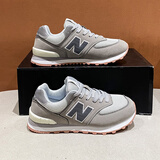 574运动鞋女2025新款百搭学生休闲跑步鞋轻便透气软底n字鞋子阿甘 灰色 38