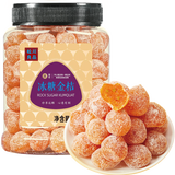 松川良品 冰糖金桔干 蜜饯果干水果肉脯儿童休闲零食品铺子即食 600g 罐装