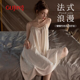 古今（GUJIN）性感冰丝吊带睡裙子法式纯欲私房国风仿真丝沙滩海边L