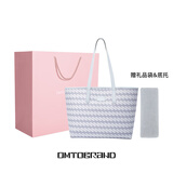 OMTO黑松露托特包女25年大容量单肩包上班通勤手提包电脑包女生日礼物 银河灰中号【可装14寸电脑】