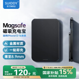 SUIDDY 苹果Magsafe磁吸无线充电宝超薄小巧无线快充移动电源适用苹果16ProMax/15/14/13/12 绅士黑