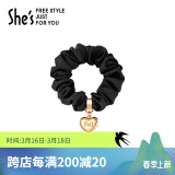 She's发饰 心形职业发圈皮筋 简约头绳 生日礼物  送女友