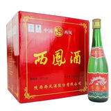 西凤酒【喜酒】凤香型纯粮食白酒 省外版 45度 500mL 12瓶 西凤大绿瓶省外版