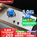 荣事达（Royalstar）燃气灶煤气灶双灶家用猛火天然气台式嵌入式两用灶具 大火力液化气炉具 （液化气）猛火鸳鸯+不锈钢