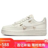 耐克NIKE板鞋女空军一号 AIR FORCE 1运动鞋FV3654-111帆白38.5