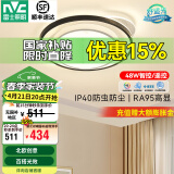 雷士（NVC） led吸顶灯书房主卧次卧室灯温馨浪漫灯具铁艺灯具北欧后现代灯饰 48W 俏影-舒适光-智控圆灯