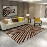 sunjackie地毯客厅加厚北欧轻奢毯时尚简约现代几何沙发茶几地毯卧室床边毯 FS-T18 120x160 cm