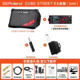 罗兰音箱CUBE STREET EX便携式外带吉他路演音箱 电箱琴音响电池供电 EX音箱+多功能电池+音响包