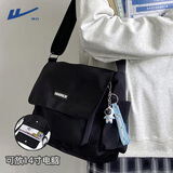 回力斜挎包男大容量百搭休闲帆布单肩包潮简约运动旅行学生小包女挎包