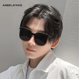 Angelamiao墨镜男女通用方形大框时尚经典太阳镜开车驾驶防晒防紫外线眼镜
