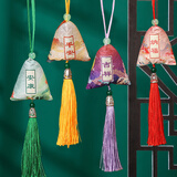 阿宝丽艾草香包4个香囊三角驱蚊手工成品粽子礼物随身香袋荷包衣柜挂件