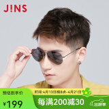 JINS睛姿 太阳镜男墨镜偏光镜开车驾驶镜蛤蟆镜潮流眼镜 MMF15S860 193P 深灰色