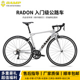 坎普（CAMP）RADON 公路车铝合金顺泰18变速单车圈刹运动赛车碳纤维前叉自行车 闪银色 18速 500码