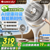 格力（GREE）母亲节礼物【织风者AI+】一级能效直流变频轻音空气循环扇语音遥控电风扇香薰双重净化抑菌落地扇