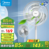 美的（Midea） 电风扇 家用风扇7叶落地扇立式轻音节能大风量电扇台扇迷你扇台立两用转页扇 【三叶450MM大线圈落地扇FSA40TZ】 家用落地扇