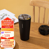 乐扣乐扣（LOCK&LOCK）遇见元气保温保冷咖啡杯弹跳盖男女颜值水杯550ML黑色LHC3249BLK