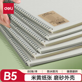得力（deli）B5螺旋记事本笔记本线圈本子80张/本 横线内芯BDLB5-01