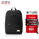 新秀丽（Samsonite）商务通勤双肩包电脑包14英寸女背包时尚轻盈GV1升级款礼物