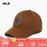MLB帽子男女软顶棒球帽虞书欣明星同款运动鸭舌帽3ACP6601N-43BRD-F