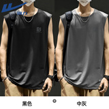 回力（Warrior）欧美风冰丝背心男夏季薄款透气速干无袖t恤男学生篮球服运动汗衫