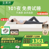 金橡树泰国进口天然乳胶原液加厚双人床垫1.8x2米 92%乳胶含内外套