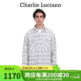 Charlie Luciano【迪丽热巴同款】格子衬衫中性小香风经典情侣同款国潮外套cl男潮 白色 XS