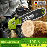 芝浦（zhipu）电锯伐木头插电式家用小型电锯手持便携式12寸电链锯16寸有线油锯 12寸伐木款【1800W】1链1导