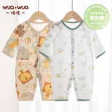 wua·wua婴儿衣服春秋夏季薄款宝宝连体衣新生儿纯棉睡衣夏空调服冬暖气房 小恐龙+马戏团（空调服两件） 80cm (推荐9-12个月 体重16-20斤)