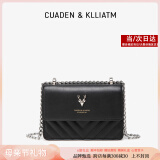 CUADEN KLLIATM轻奢包包女包一鹿有你单肩包斜挎包母亲520情人节生日礼物送女友 新色系【黑色】 2025高级感女生包实用走心送老婆妈妈长辈