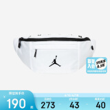 JordanNIKE耐克腰包JORDAN男女儿童单肩包  白色 8/20(50*20*10cm) 