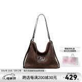 JellyToyboy包包女包JTB漫游包春夏新款小众斜挎单肩包通勤托特包 深咖色