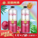 金星中式精酿茶啤果啤全系列组合装 金星百香果 1L 2罐 双瓶装