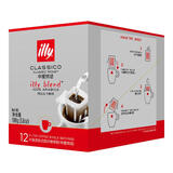 ILLY意利（illy）挂耳咖啡（中度烘焙）滤挂式焙炒咖啡粉108g/12片